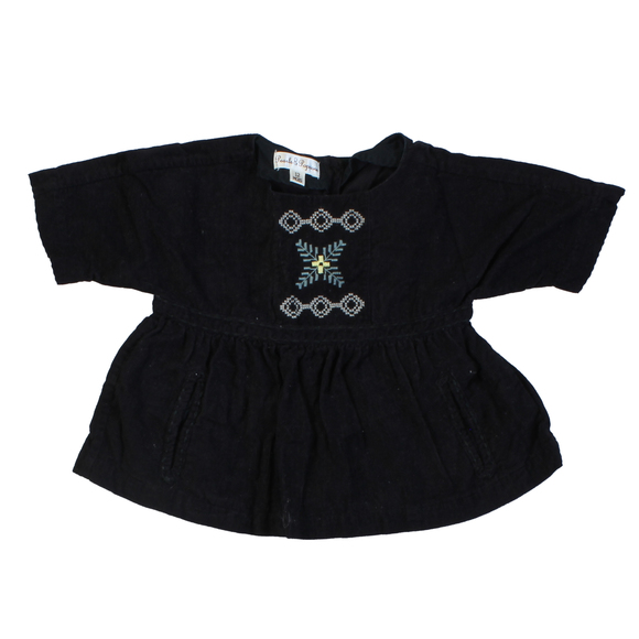 Pearls & Popcorn Other - Pearls & Popcorn Girls Black Blouse size: 12 Months